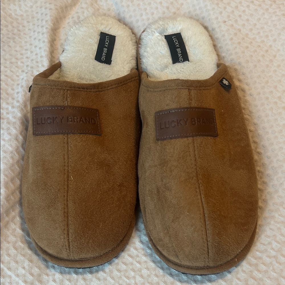 Lucky Brand Tan Slippers